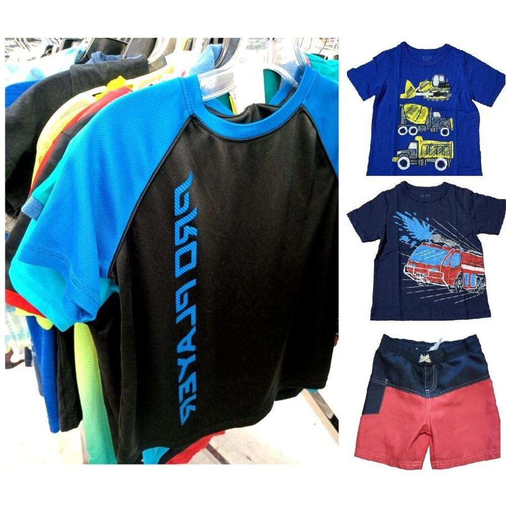 EUC Huge Lot Boys Clothes 15pcs Spring/Summer Shorts, Graphic tees & More 3-4T